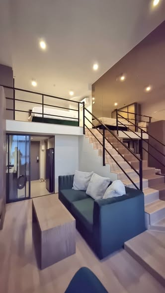 living room of IDEO Rama9 – Asoke