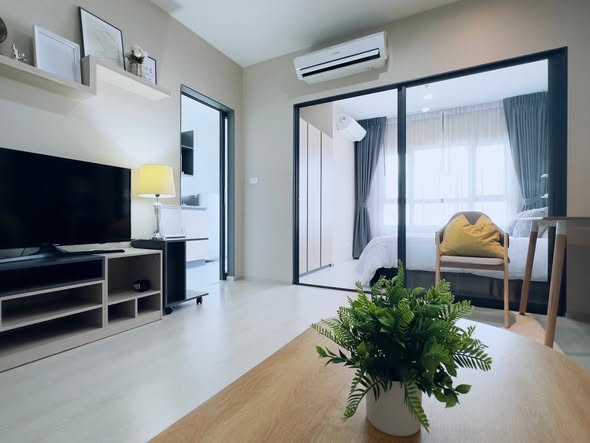 living room and bedroom and room interior of IDEO Sukhumvit 115