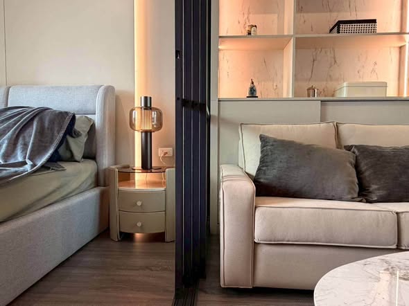 living room and bedroom and room interior of IDEO Sukhumvit Rama 4 ไอดีโอ สุขุมวิท-พระราม 4