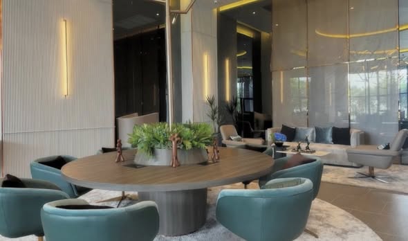 living room and room interior of IDEO Sukhumvit Rama 4 ไอดีโอ สุขุมวิท-พระราม 4
