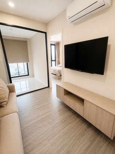 bedroom and living room and room interior of IKON SUKHUMVIT 77 CONDOMINIUM