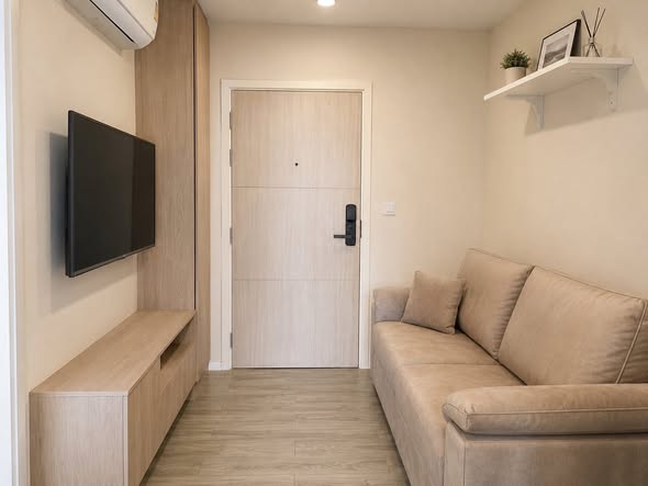 bedroom and room interior of IKON SUKHUMVIT 77 CONDOMINIUM