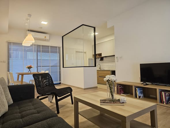 living room and bedroom and room interior of Indy 5 Bangna Km.7
