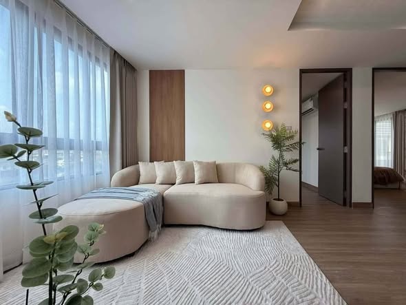 living room and bedroom of J.W. City Condo