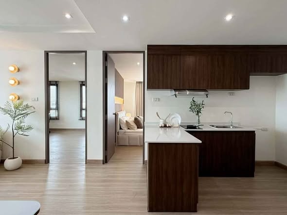 room interior and kitchen of J.W. City Condo