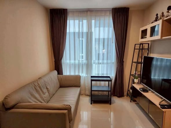 living room and bedroom of JW Condo @ Don Mueang