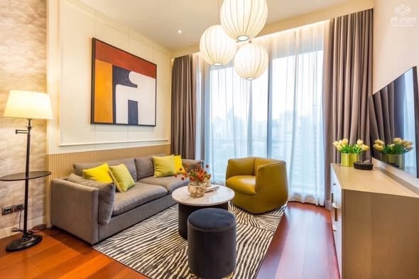 living room and bedroom of KHUN by YOO
