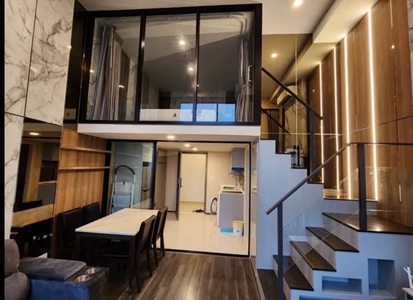 living room and room interior of KnightsBridge Space Rama9