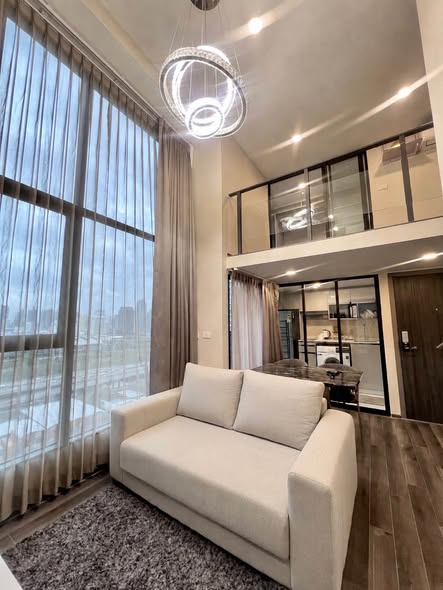 living room and room interior of KnightsBridge Space Rama9
