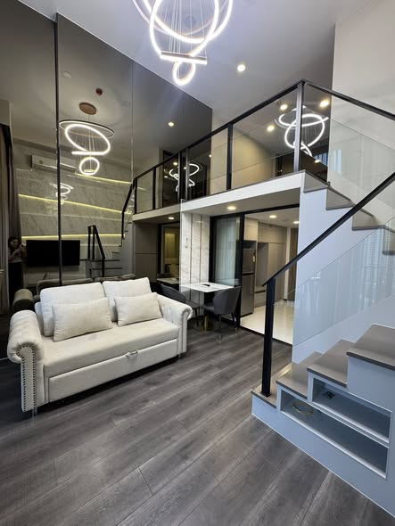 living room and room interior of KnightsBridge Space Ratchayothin