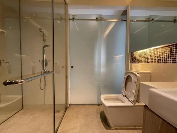 room interior and bathroom of La Santir Condominium