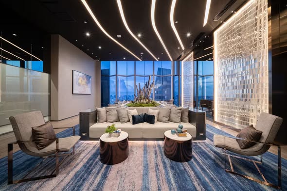 living room of Life Asoke – Rama 9