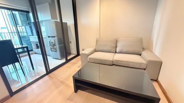 living room and room interior of Life Asoke – Rama 9