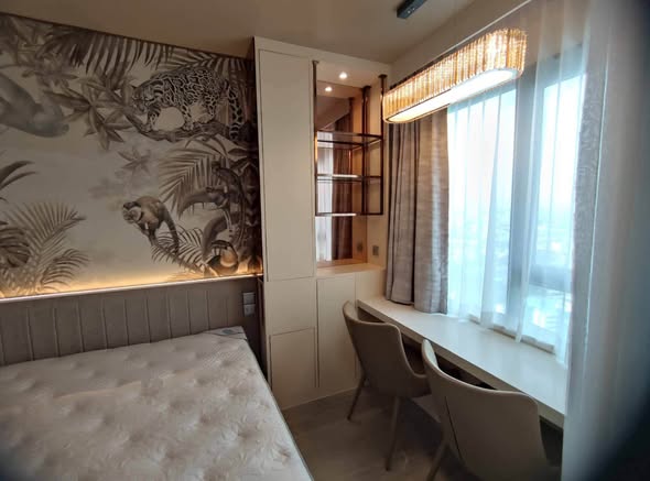 bedroom and bathroom of Life Ladprao