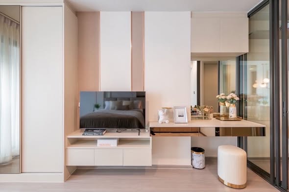 bedroom and living room and room interior of Life Ladprao