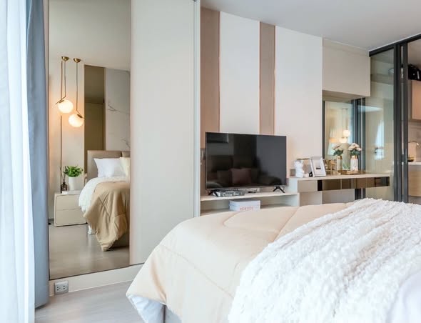 bedroom and room interior of Life Ladprao