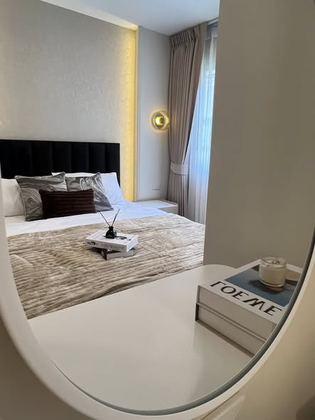 bedroom of Lumpini Condo Town Bodindecha-Ramkhamhaeng