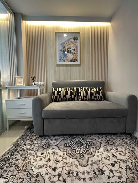 living room and bedroom of Lumpini Park Beach Jomtien