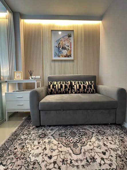 living room and bedroom of Lumpini Seaview Jomtien