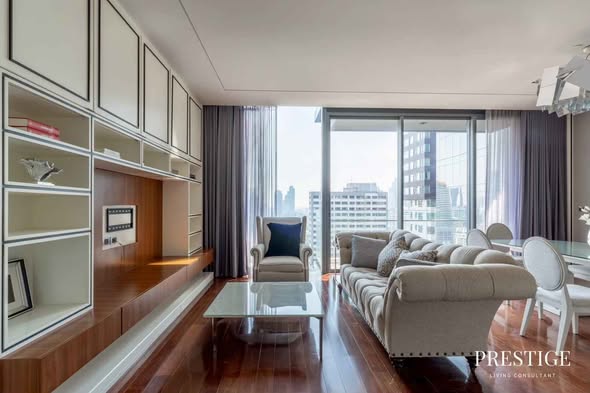 living room and bedroom of MARQUE Sukhumvit