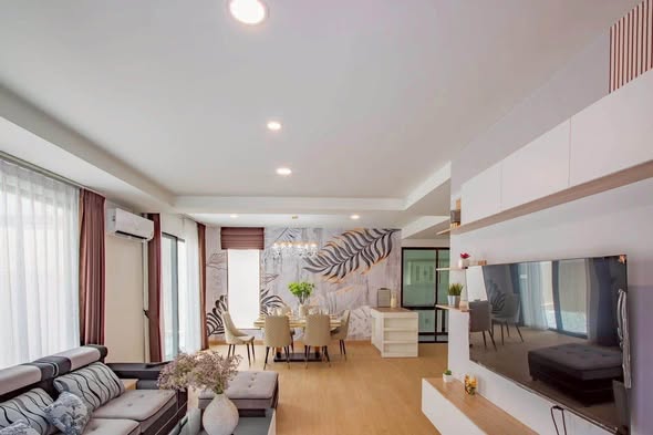 living room and bedroom of Modern House Eakchai46