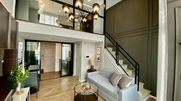 living room of Modiz Sukhumvit 50 โมดิซ สุขุมวิท 50