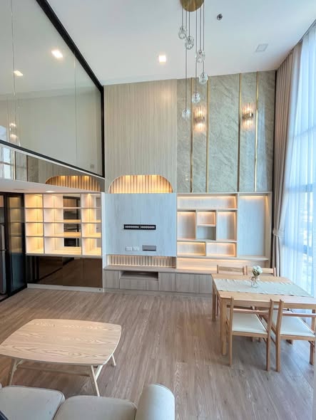 living room and room interior of Modiz Sukhumvit 50 โมดิซ สุขุมวิท 50