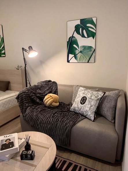 bedroom and living room of NIA by Sansiri