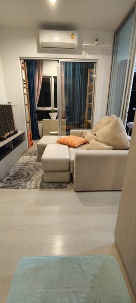 living room and bedroom of Niche Mono Sukhumvit – Puchao : นิช โมโน สุขุมวิท – ปู่เจ้า