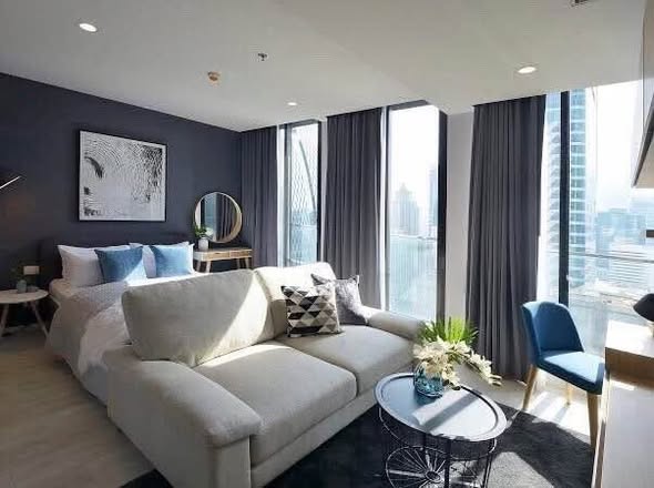 bedroom and living room of Noble Ploenchit