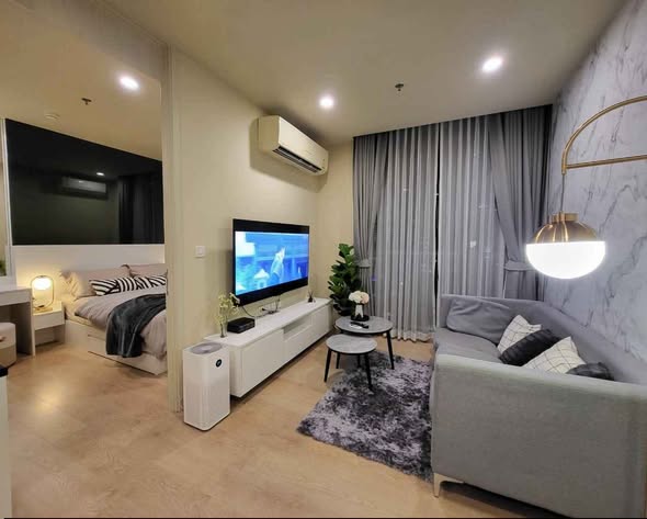 bedroom and living room of Noble Recole