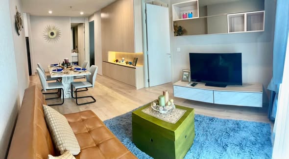 bedroom and living room of Noble Recole