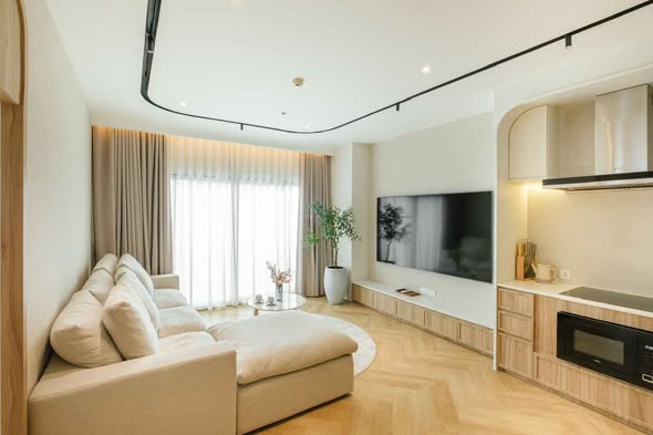 living room and bedroom of Noble Reveal