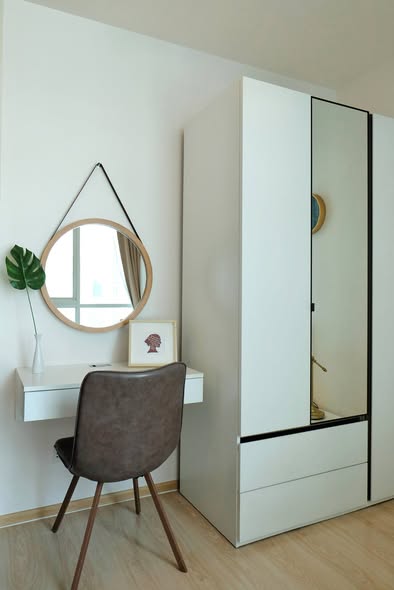 room interior and bathroom of Noble Revolve Ratchada 2