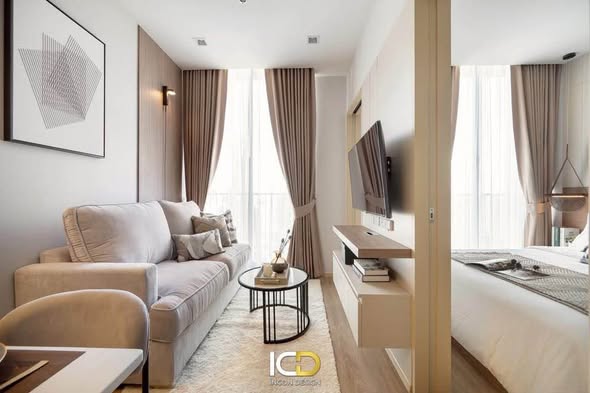 living room and bedroom of Noble State Sukhumvit 39
