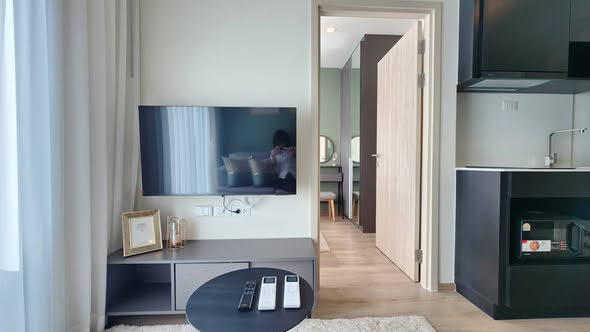 living room and bedroom and room interior of Nue District R9