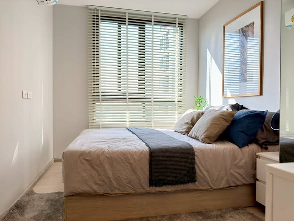 bedroom of NUE Noble Srinakarin Lasalle นิว โนเบิล ศรีนครินทร์ – ลาซาล