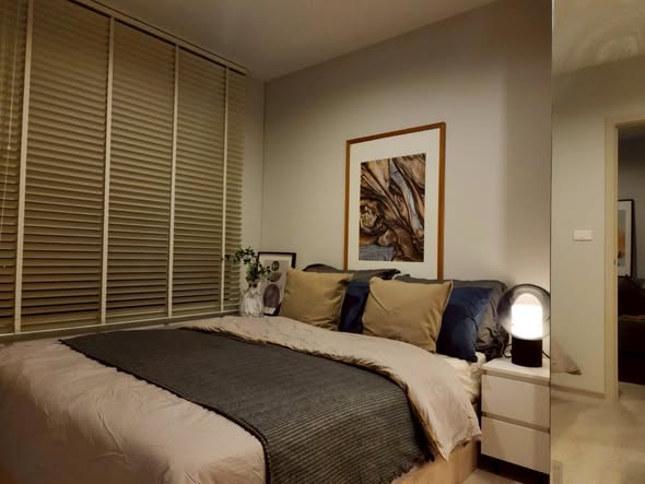 bedroom of NUE Noble Srinakarin Lasalle นิว โนเบิล ศรีนครินทร์ – ลาซาล