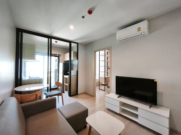 living room and room interior of NUE Noble Srinakarin Lasalle นิว โนเบิล ศรีนครินทร์ – ลาซาล