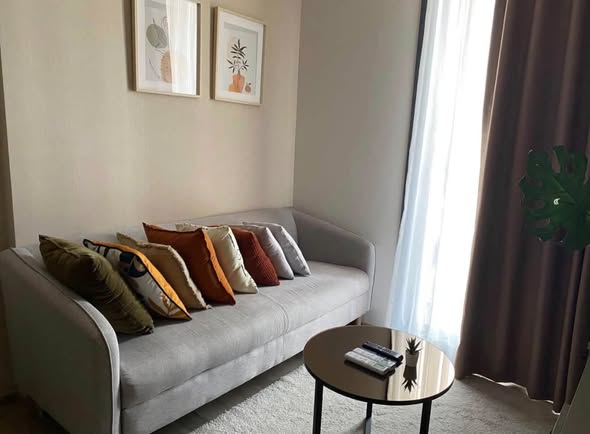 bedroom and living room of Oka Haus