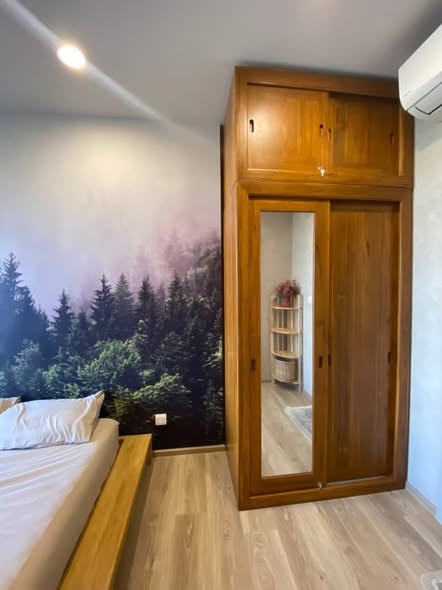 bedroom and room interior of Oka Haus