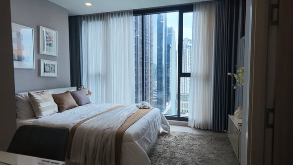 bedroom of One9Five Asoke – Rama 9