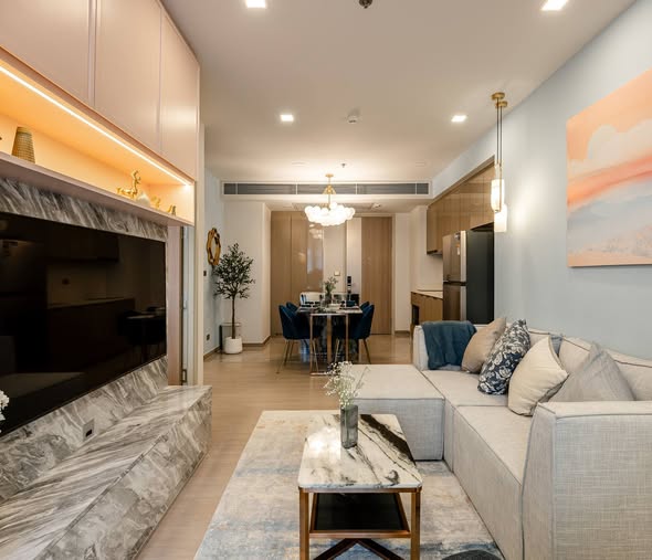 living room of One9Five Asoke – Rama 9