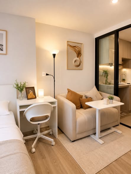 bedroom of Origin Plug&Play Ramkhamhaeng Triple Station