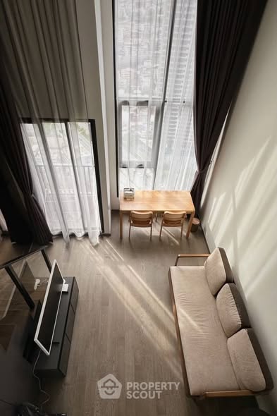 living room of Park Origin Chula-Sam Yan