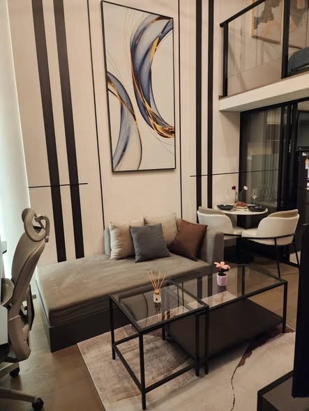 living room of Park Origin Chula-Sam Yan