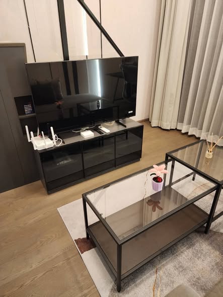 living room and room interior of Park Origin Chula-Sam Yan