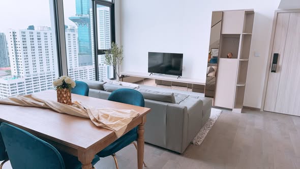 living room of Park Origin Ratchathewi