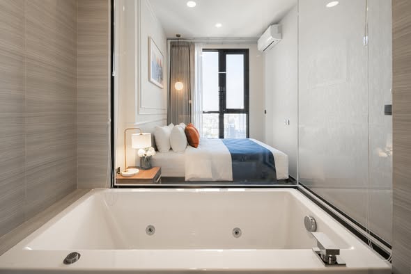 bedroom of Park​ Origin​ Thonglor
