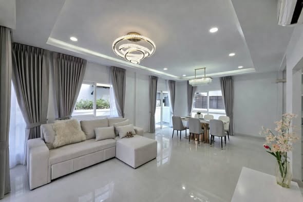 living room and bedroom of Perfect Place Village Rattanathibet